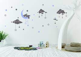 Bear In The Clouds Nursery Decal