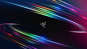 razer logo vortex colorful background