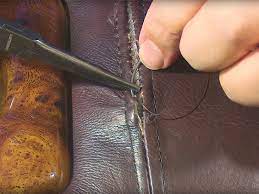 repair a broken seam in leather upholstery