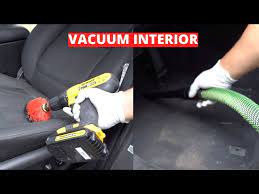 how to vacuum car interior detailing