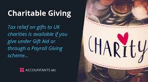 charitable giving accountants etc