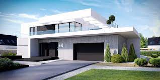 Zu dem eleganten haus im bauhausstil gehören rund 400 qm wohnfläche, 6 zimmer, ein keller und zwei garagen. Pin Su Z Garage