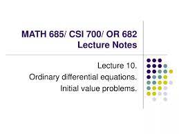 Ppt Math 685 Csi 700 Or 682 Lecture