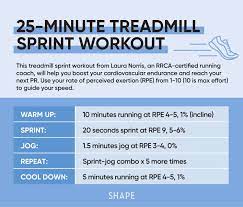 25 minute treadmill sprint workout