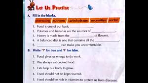A collection of english esl worksheets for home learning, online practice, distance learning and english classes to teach about healthy, food, healthy food. Worksheet Class 3 Evs Chapter No 3 Food We Eat Youtube