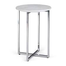 Wide Metal Accent Side Table