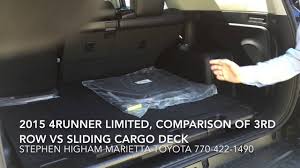 new 2016 4runner comparing 3rd row