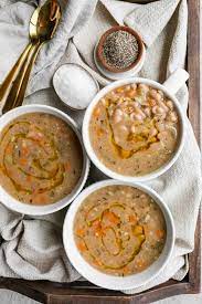 instant pot vegetarian navy bean soup