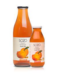 peach mango iced tea sozo beverages