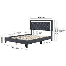 homfa full size bed with adjule