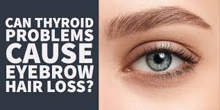 can thyroid problems cause eyebrow hair