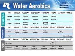 summer 2019 water aero schedule cbrc