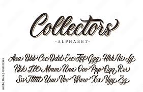 collectors premium script font design