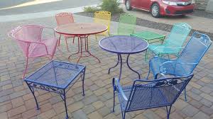See more ideas about iron patio furniture, metal furniture, furniture. Adding Some Color To The Backyard With Our Wrought Iron Patio Furniture Iron Patio Furniture Metal Patio Furniture Colorful Patio Furniture