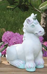 Opal The Unicorn Garden Statue Cement
