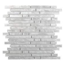 linear natural stone mosaic sheet wall