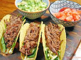 slow cooker beef tacos slow cooking