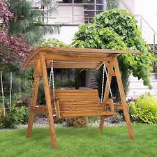 Garden Swing Chair Outdoor Patio Wooden