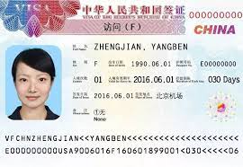 china visa information number of