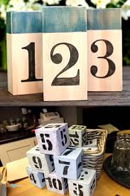 Alternative Wedding Table Number Ideas
