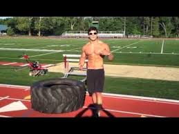 outdoor tire workout to build athletic