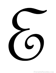 Printable Letter E In Cursive Writing Letter Stencils