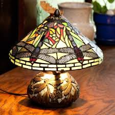 Stained Glass Table Lamp Mosaic Base