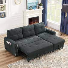 85 inch sectional sofa with pull out