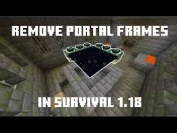 how to break end portal frames