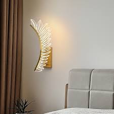 Led Feather Wing Wall Lights Cute