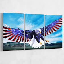Bald Eagle Patriotic Canvas Printing