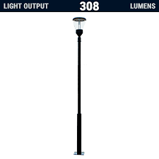Po10 Solar Balm Single Lamp Post
