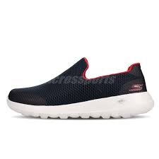 Details About Skechers Go Walk Max Focal Navy Red Men Walking Casual Slip On Shoes 54637nvrd