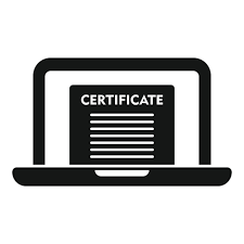 vecteur simple d'icône de certificat en ligne. diplôme d'études 15152886 -  Telecharger Vectoriel Gratuit, Clipart Graphique, Vecteur Dessins et  Pictogramme Gratuit