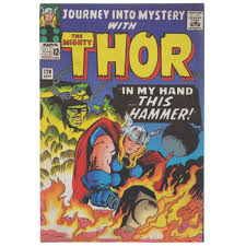 Thor Comic Book Wood Wall Decor Hobby