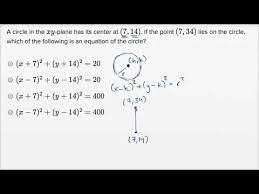 Circle Equations Harder Example