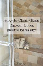 keep glass shower doors clean