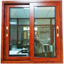 Wooden Aluminum Frame Sliding Door And