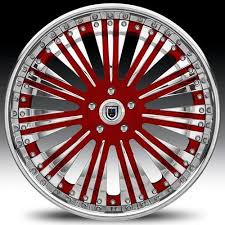 Your truck can make any statement you want with customized wheels and tires. Asanti Wheels Brand Asanti Wheels Rims Af136 20 22 24 26 Inch Red Accent Chrome Face Lip Wheel Rims Rims And Tires Car Wheels