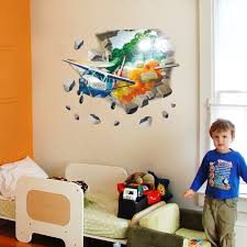 3d airplane wall stickers for kids