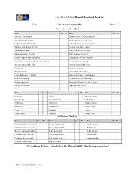 Housekeeper Checklist Template Magdalene Project Org