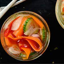 Korean Pickled Cucumber And Carrot gambar png