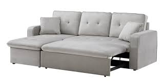 sofa bed in grey colour