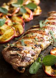 grilled pork tenderloin with apples and