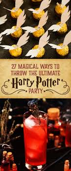 Snack and drink carts are available to keep you fed and hydrated and themed restaurants will make you feel like you have stepped into the books. 27 Magical Ideas For The Perfect Harry Potter Party
