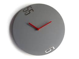Grey Wall Clocks Minimalist Clocks