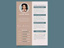 free makeup artist resume template with