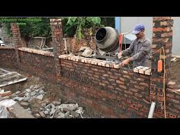 Brick Wall Construction Project With