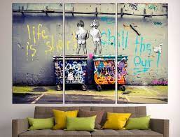 Funky Wall Art Graffiti Canvas Art