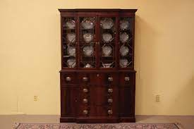 traditional breakfront china cabinet or